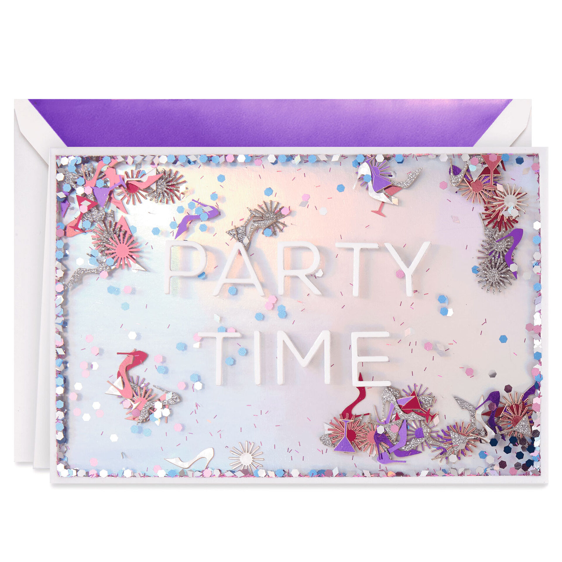 Party Time Confetti Birthday Card Greeting Cards Hallmark
