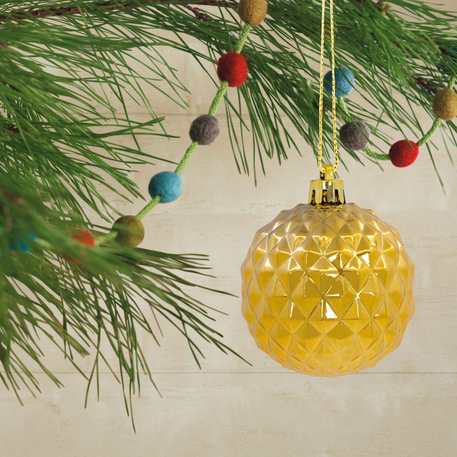 30-Piece Champagne, Gold, White Shatterproof Christmas Ornaments Set, , large image number 2