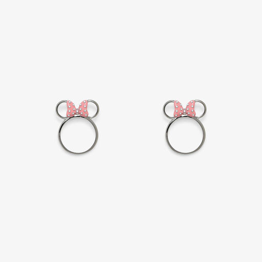 Pura Vida Minnie Mouse Silver Stud Earrings, 