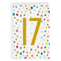 Personalized Colorful Confetti Number Milestone Card, , large image number 1