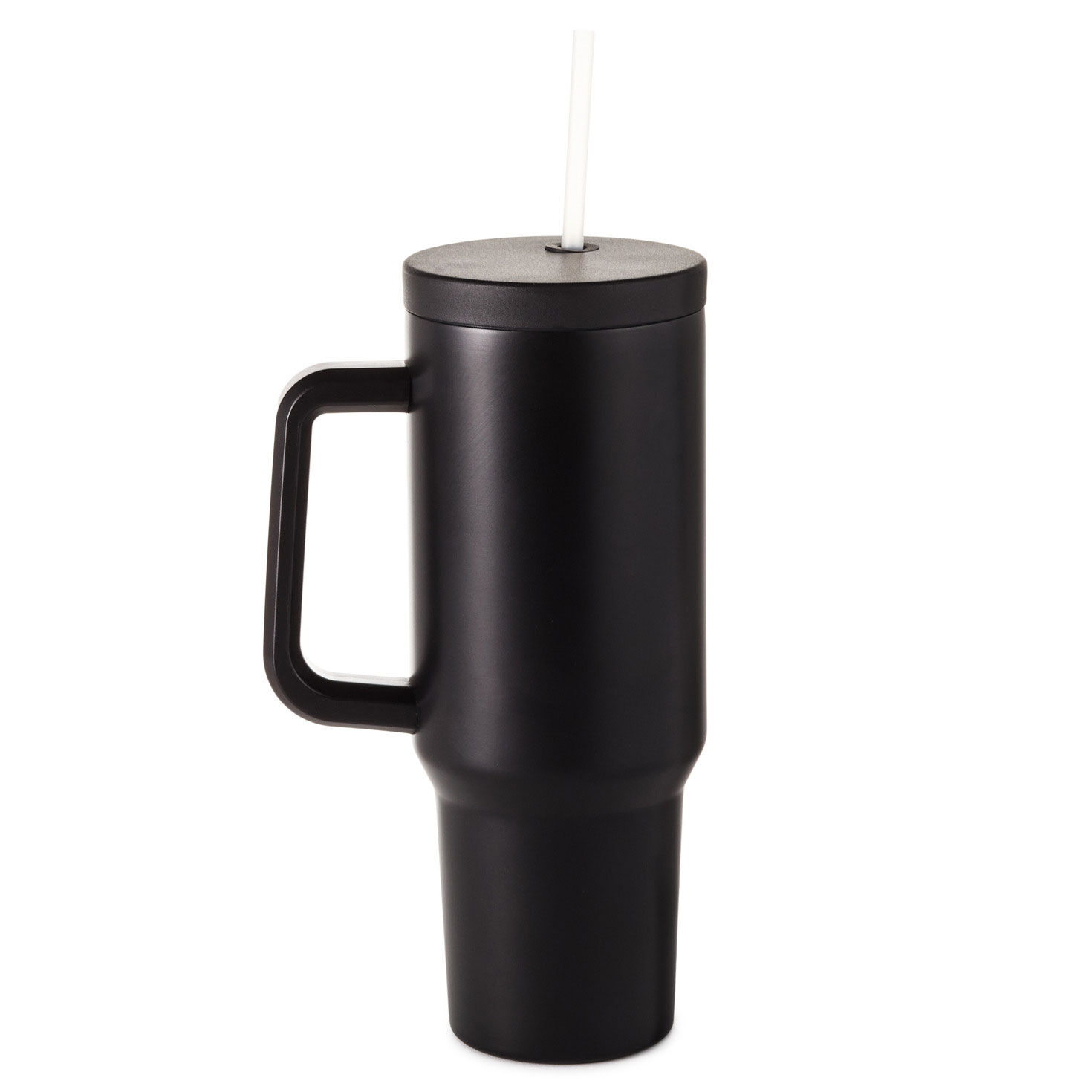Class of 2025 With Tassel Black Metal Cup With Straw Back image number 2