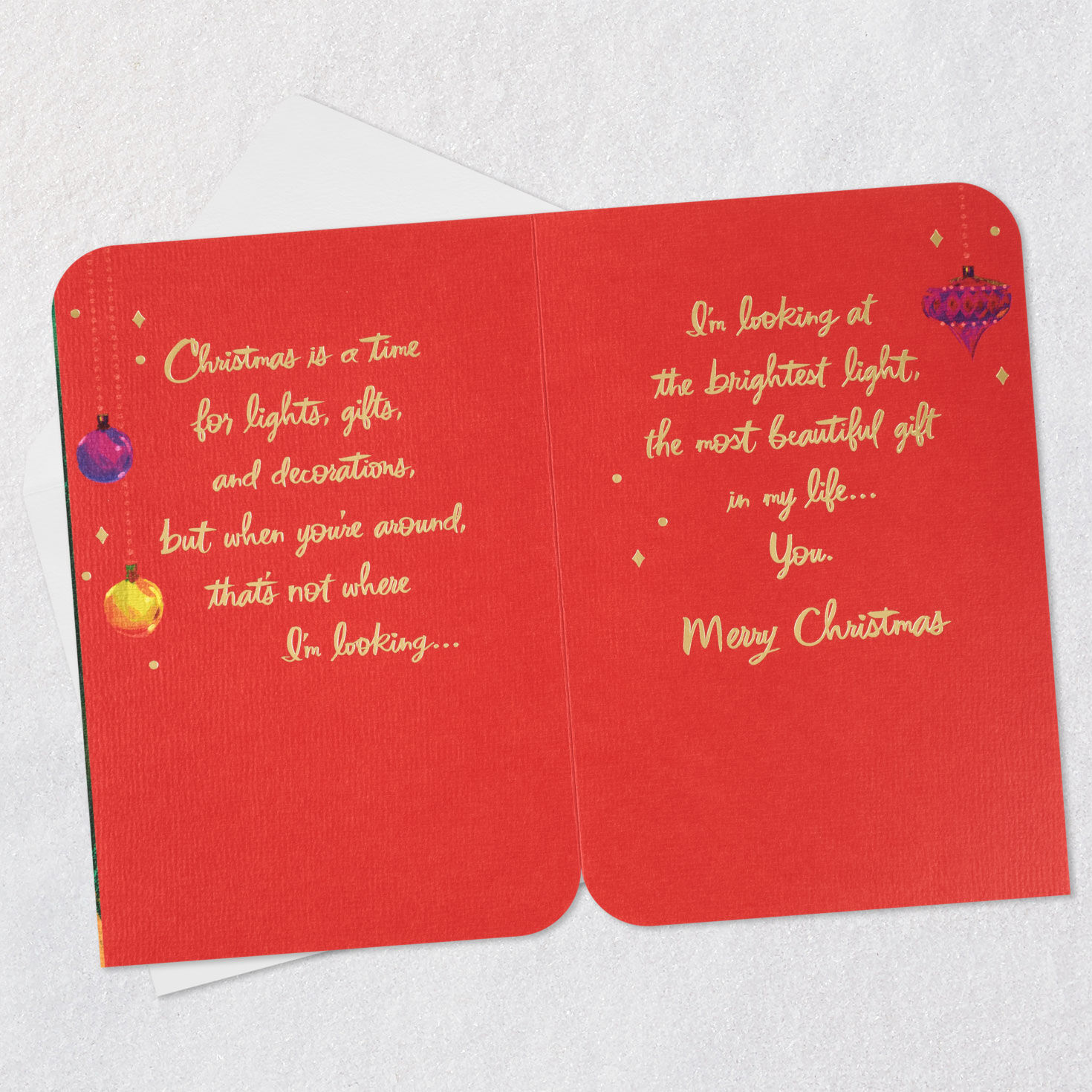 You're the Most Beautiful Gift Romantic Christmas Card for Wife for only USD 5.99 | Hallmark