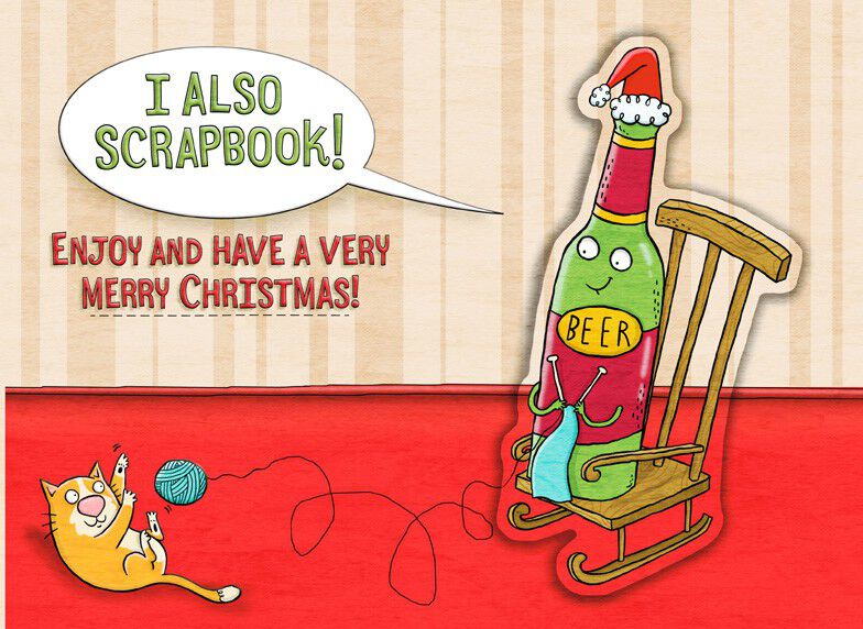 Crafty Beer for Dad Christmas Card