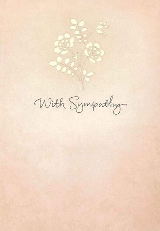 Wildflowers Sympathy Card, , large image number 1
