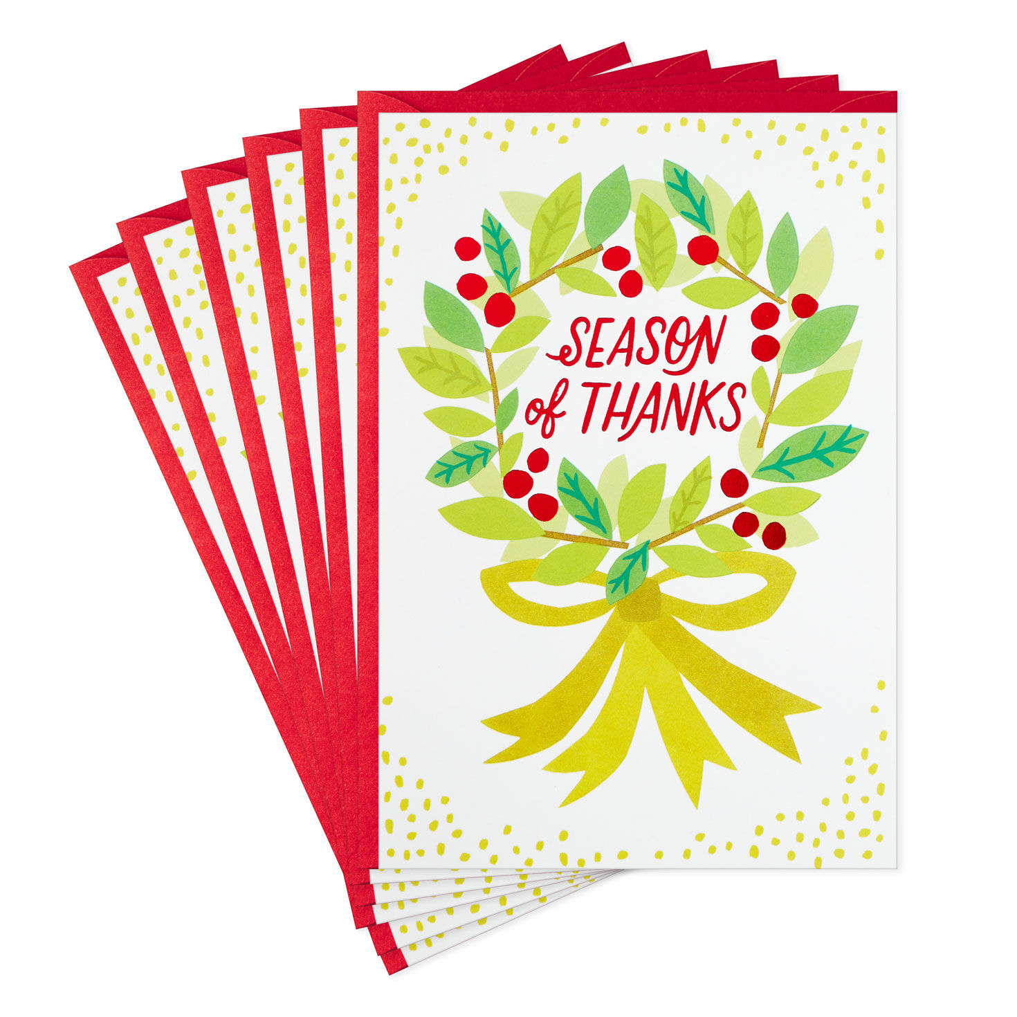 Season of Thanks Christmas Cards, Pack of 6