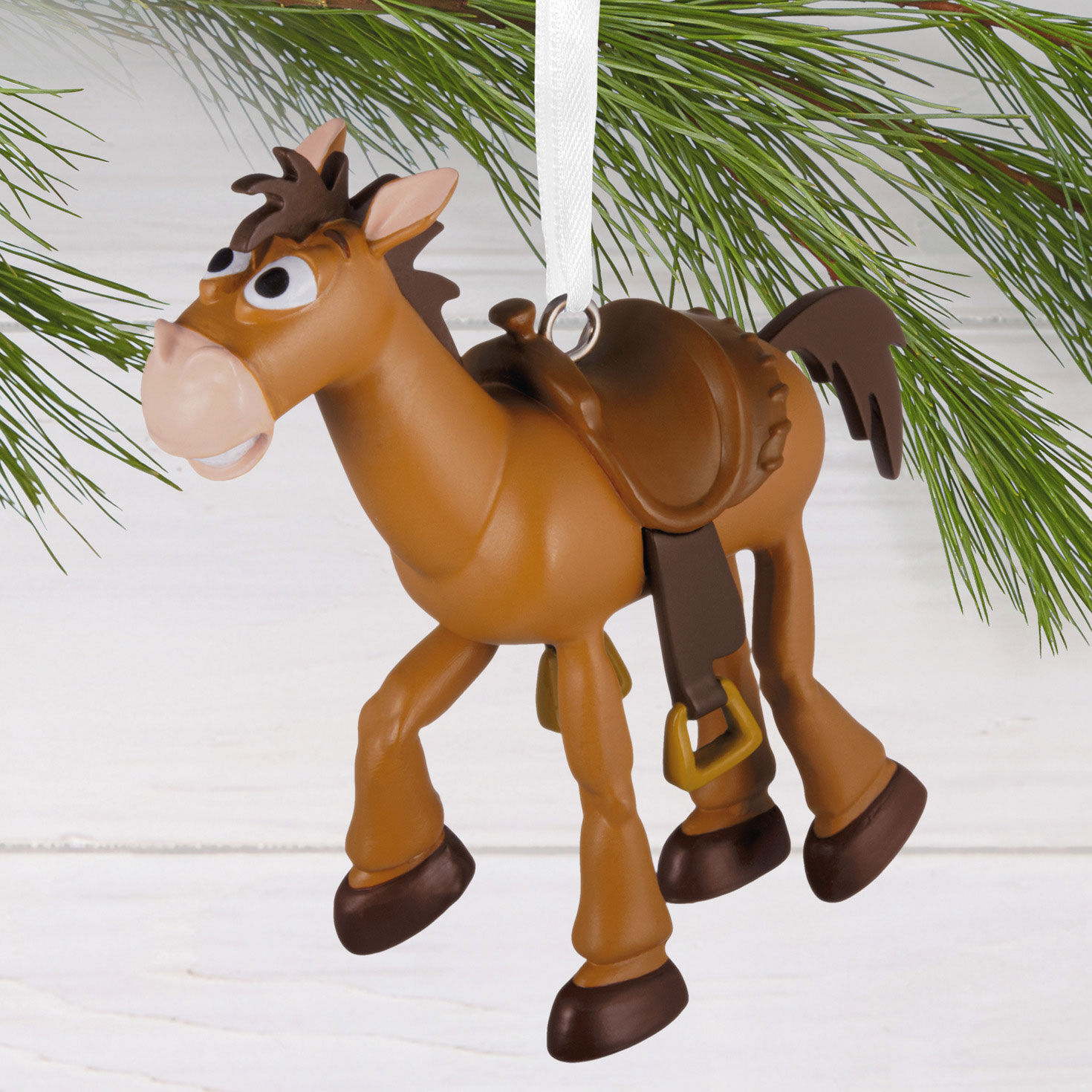 Toy Story Bullseye Horse Christmas Ornament hanging on tree image number 2