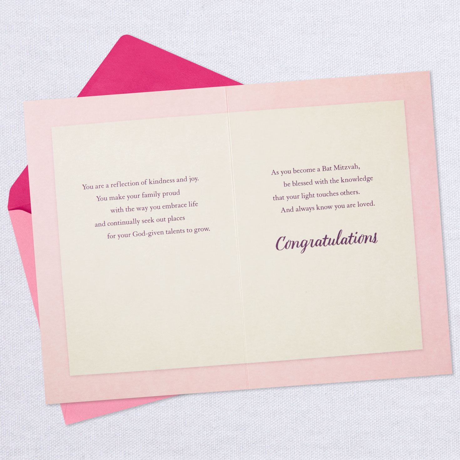 Love and Blessings Bat Mitzvah Card for Granddaughter for only USD 3.59 | Hallmark