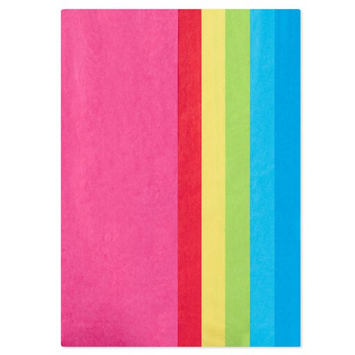 Bright Rainbow Multipack Tissue Paper, 24 sheets, Rainbow
