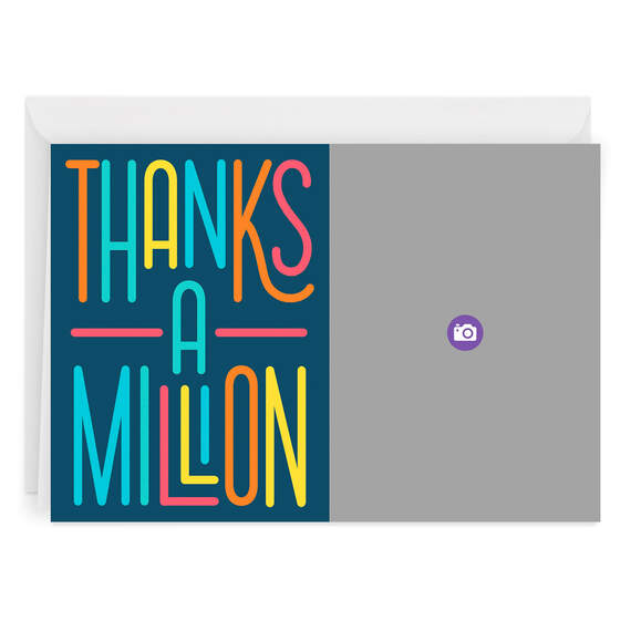 Personalized Thanks a Million Thank-You Photo Card, , large image number 6