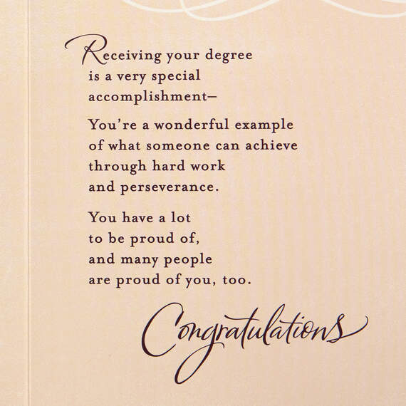 Congratulations on Your Degree Graduation Card, , large image number 3