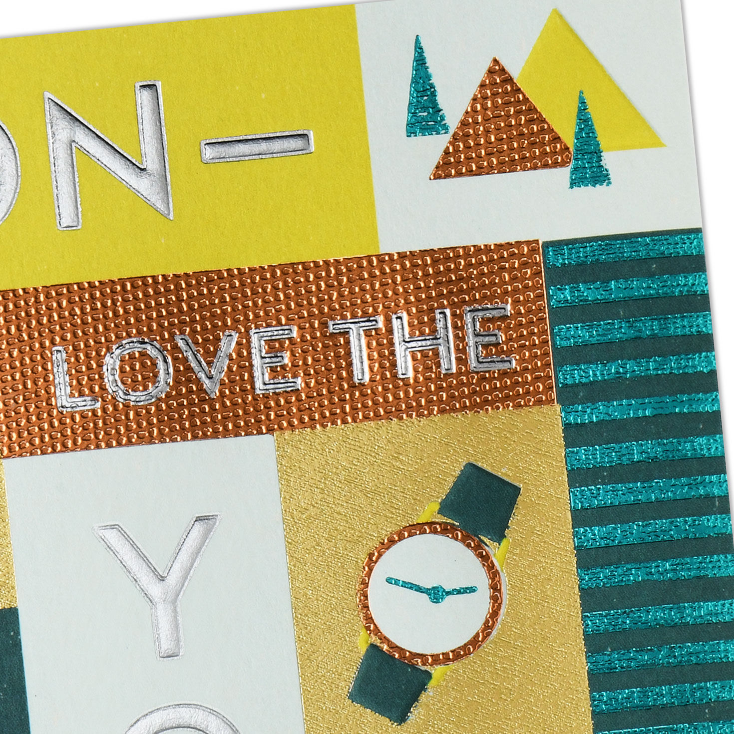 Colorful Blocks and Icons Birthday Card for Son Card Front Detail image number 5
