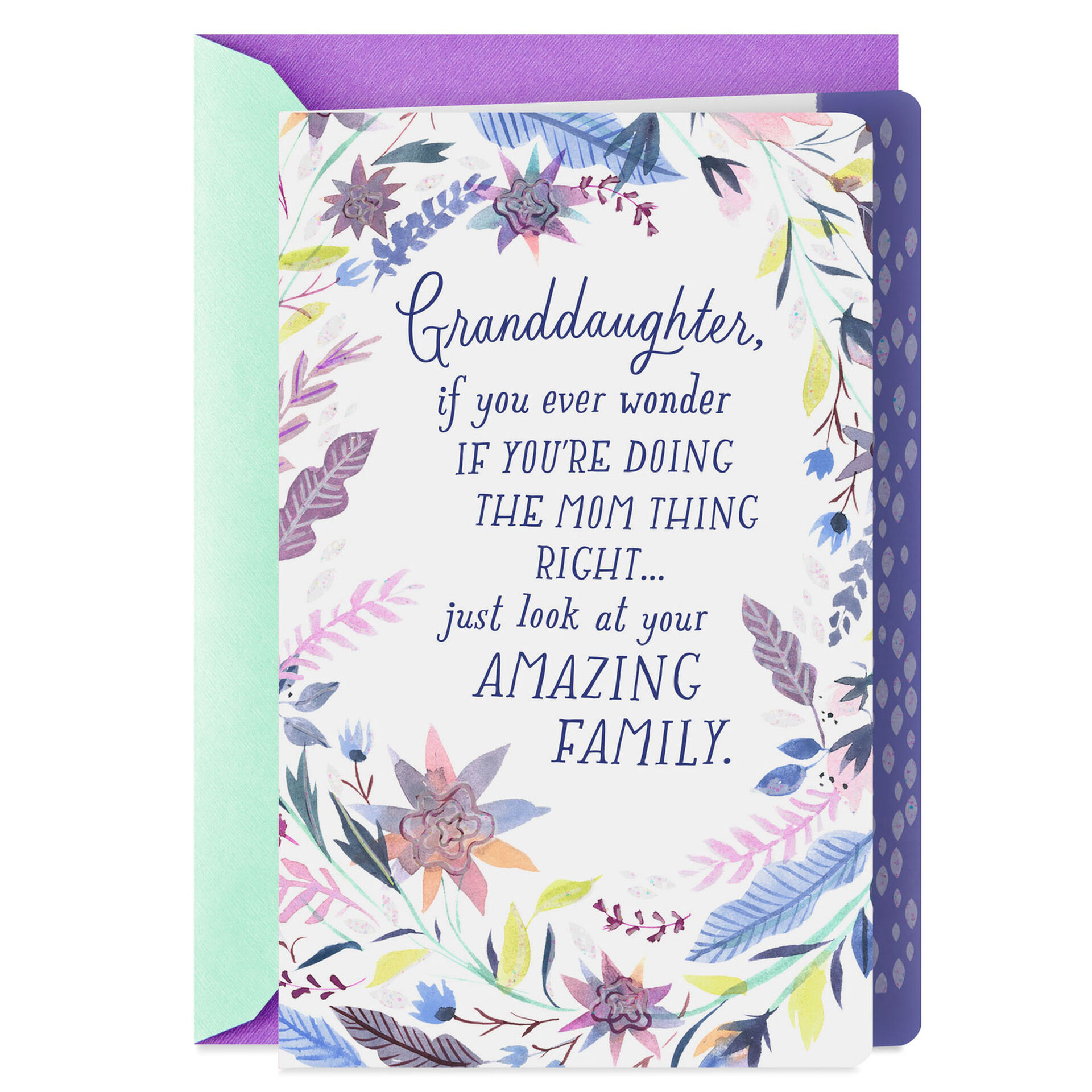 Your Amazing Family Mother's Day Card for Granddaughter Greeting