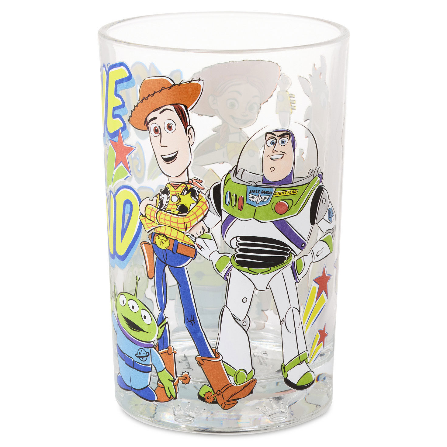 Colored Toy Story Characters Drinking Glass Back image number 2