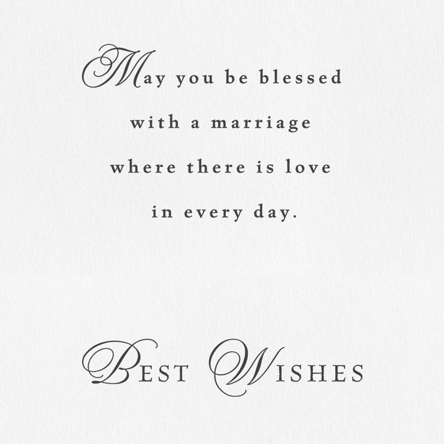 Blessings and Best Wishes Wedding Card, , large image number 2
