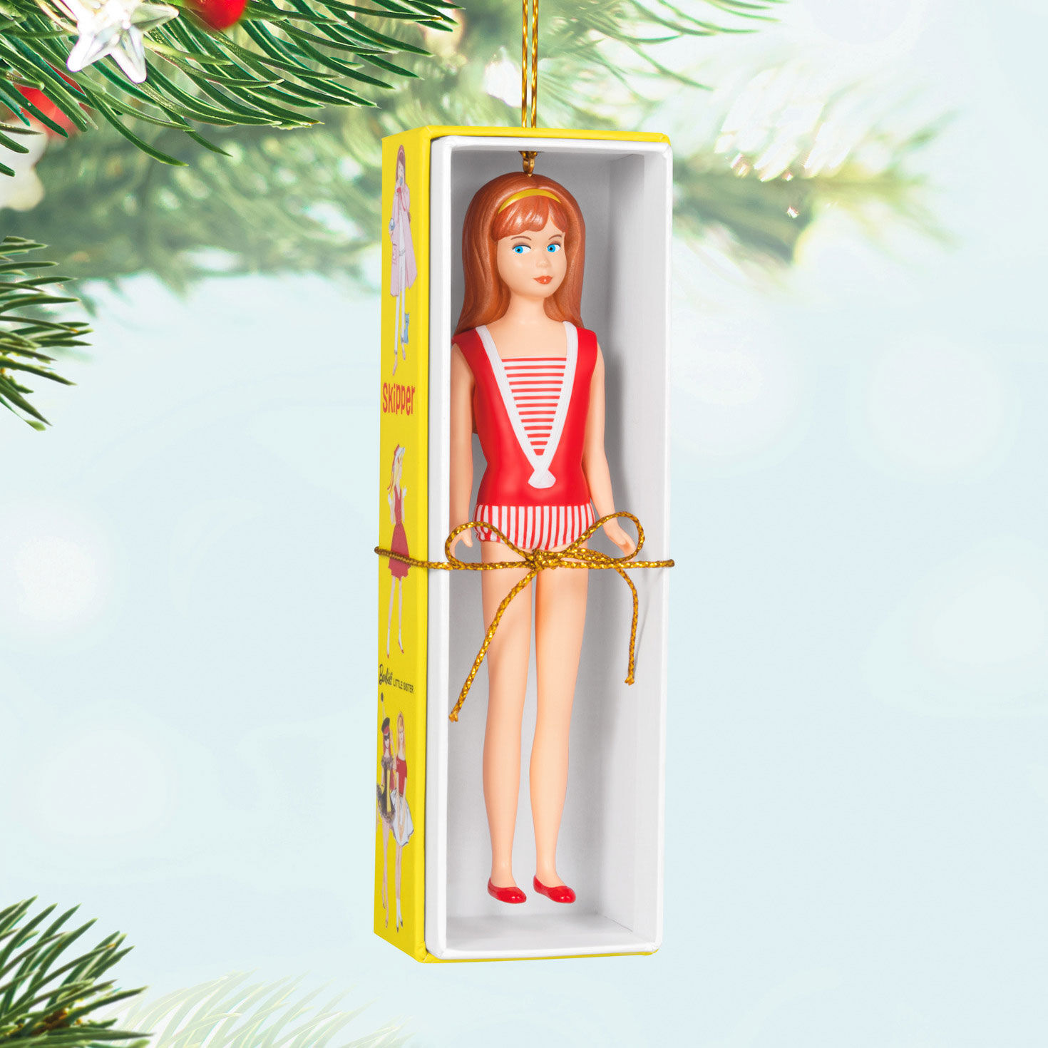 Barbie 60th Anniversary Barbie s Little Sister Skipper Ornament Keepsake Ornaments Hallmark