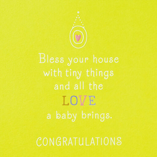 Bless Your House New Baby Card, 