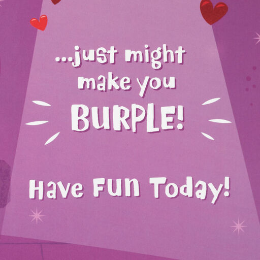 Burping Bear Funny Musical Valentine's Day Card, 