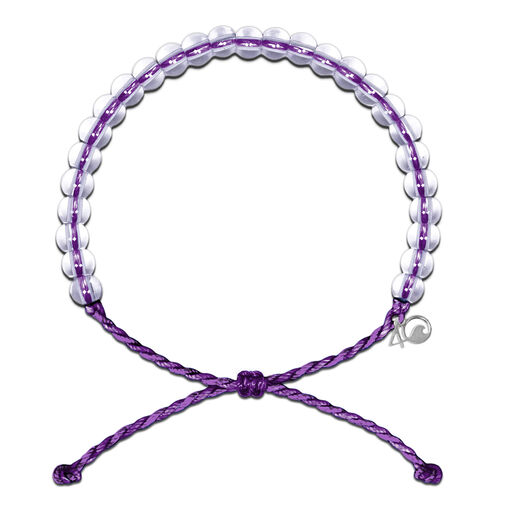4ocean Hawaiian Monk Seal Beaded Purple Bracelet, 