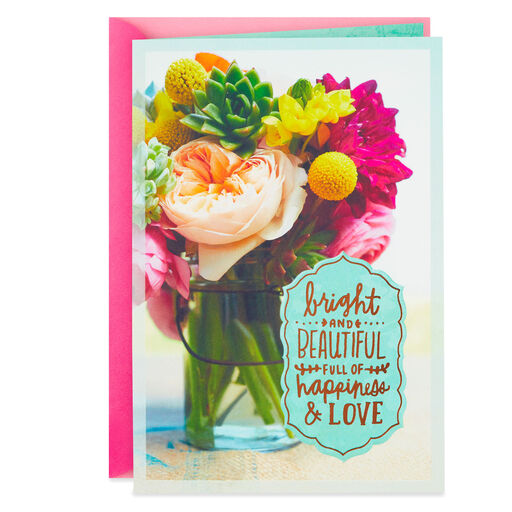 Full of Happiness and Love Birthday Card, 