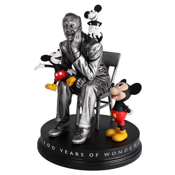 Disney 100 Years of Wonder Walt Disney With Mickey Mouse Figurine, 11.2"