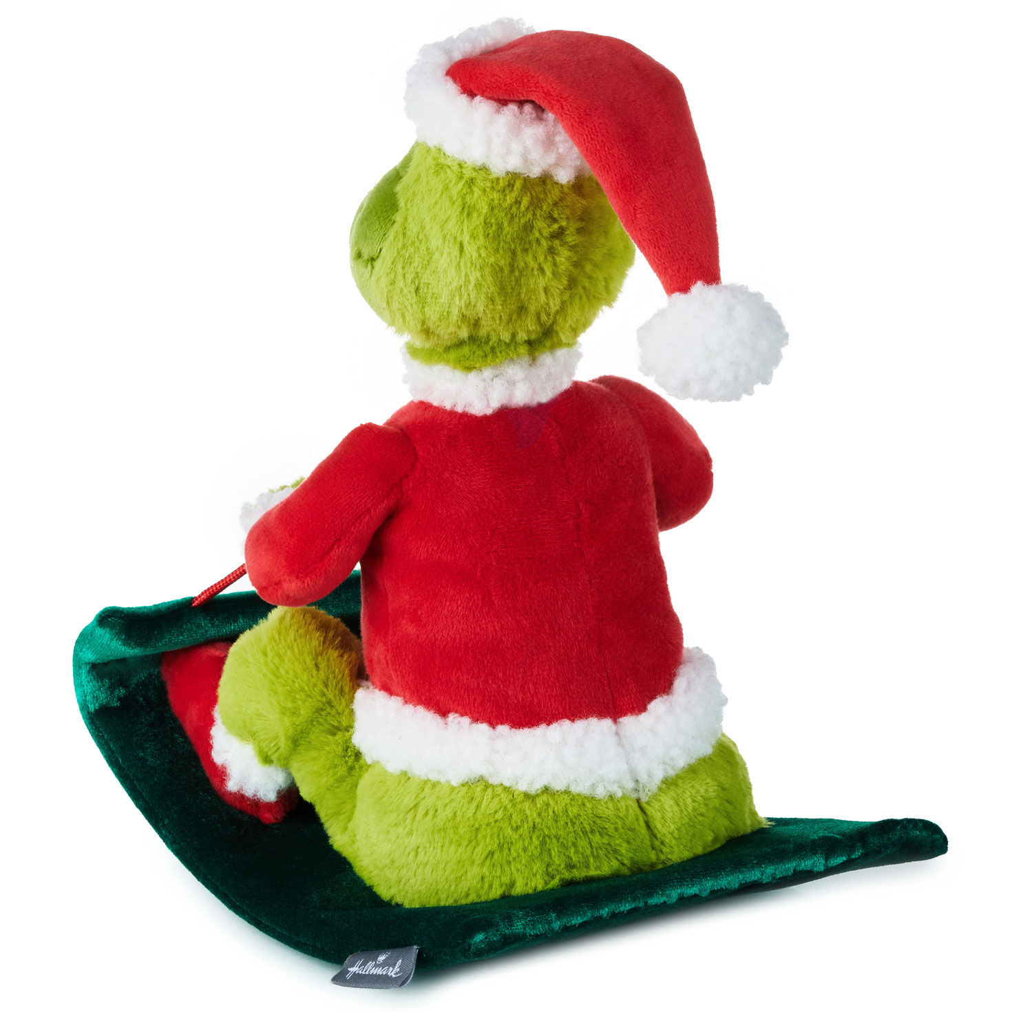 Dr. Seuss s How the Grinch Stole Christmas Grinch on Sled Musical Plush With Motion 9.5 Interactive Stuffed Animals Hallmark
