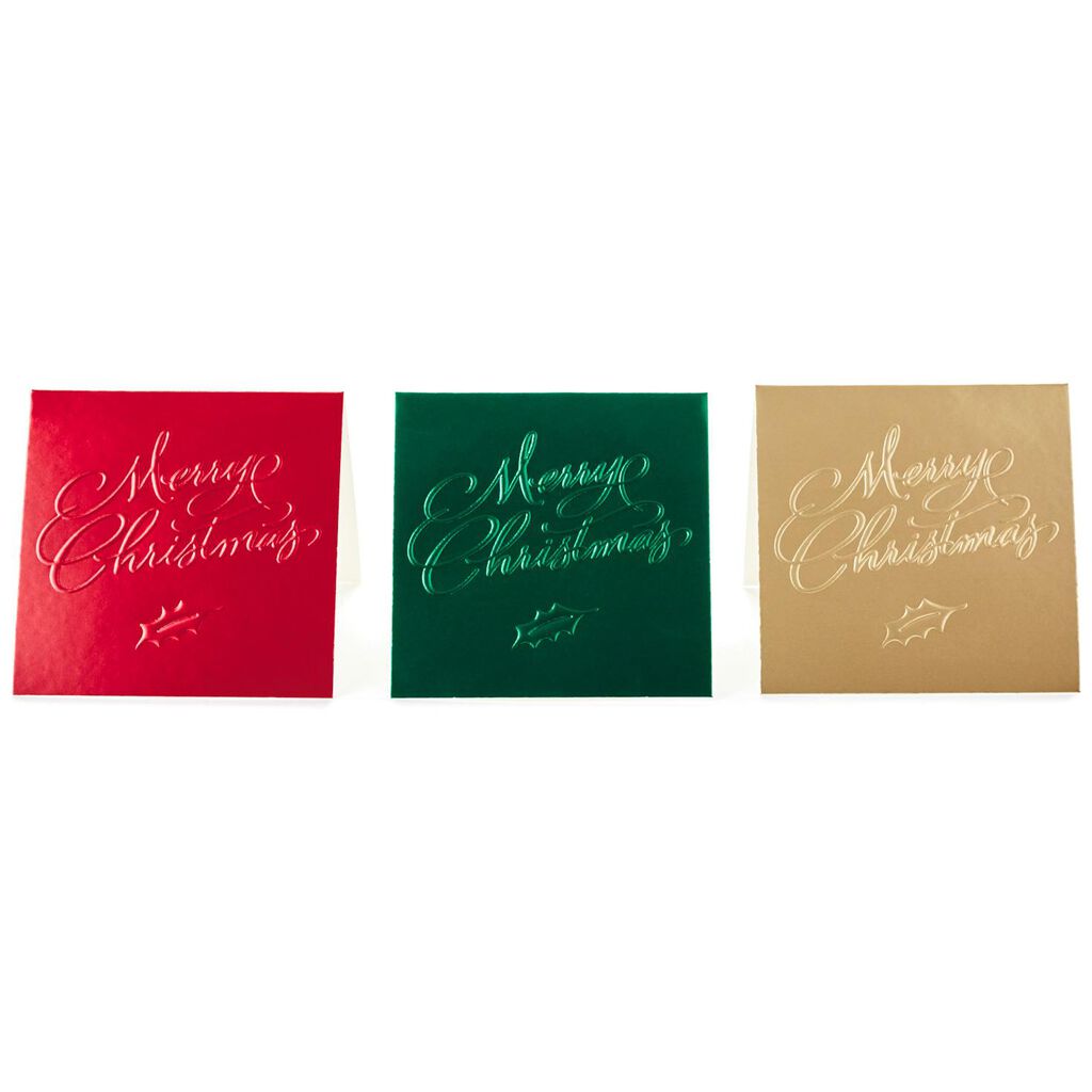 folded foil merry christmas gift tags pack of 15 seals and gift
