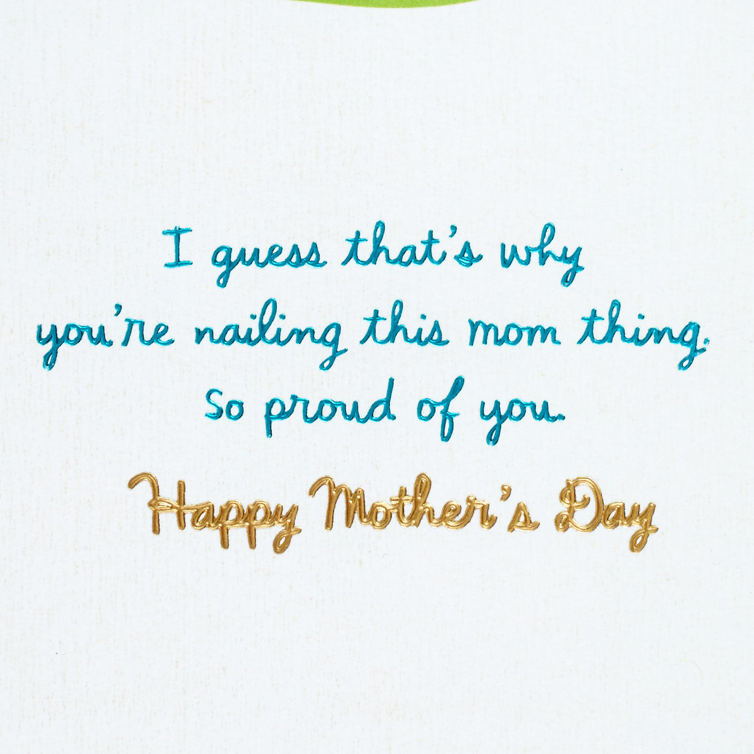 Woman on Trail Daughter Mother's Day Card sentiment image number 2