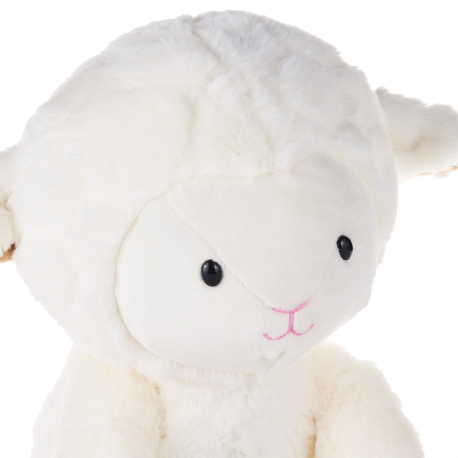 Plush Lamb With Cross-Shaped Light Feature closeup view image number 5