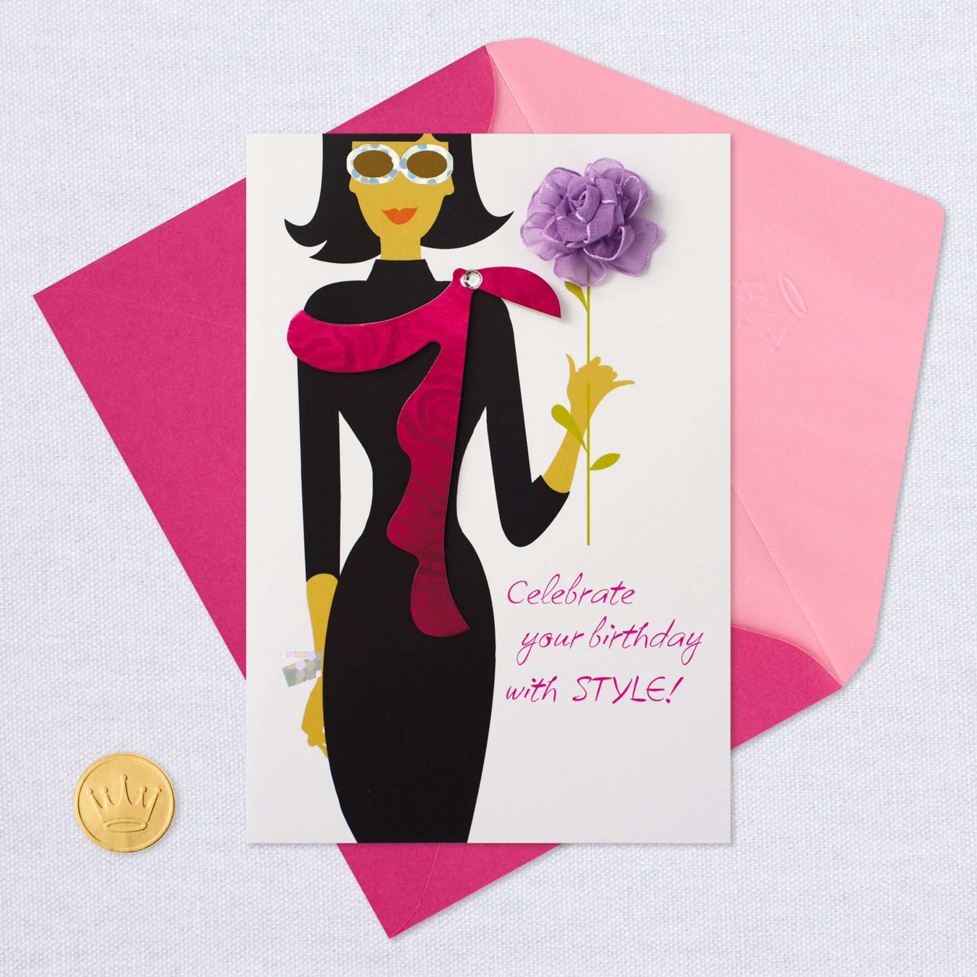 Fashionista Celebrate in Style Birthday Card Greeting Cards Hallmark
