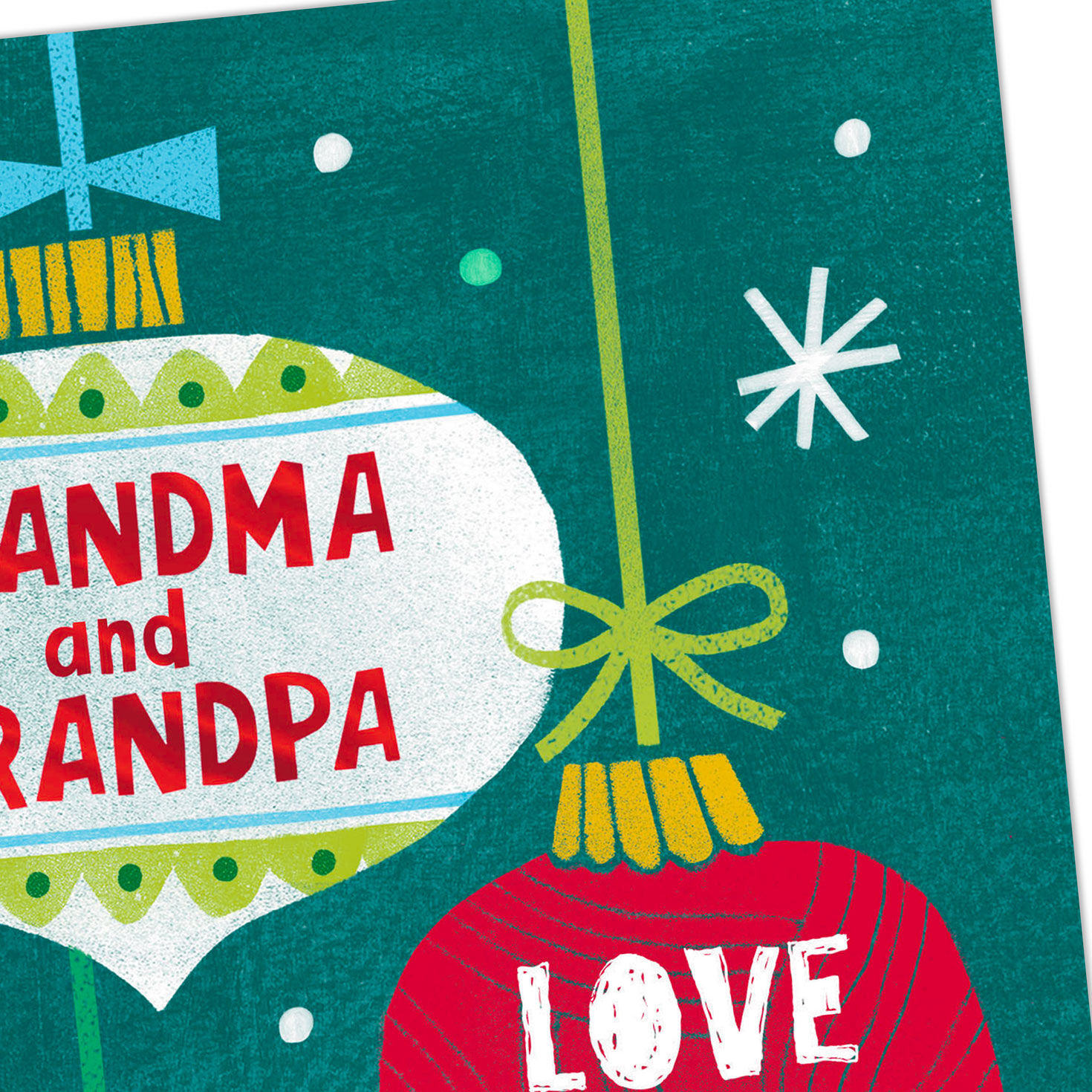 Love You Christmas Card for Grandma and Grandpa, , large image number 4