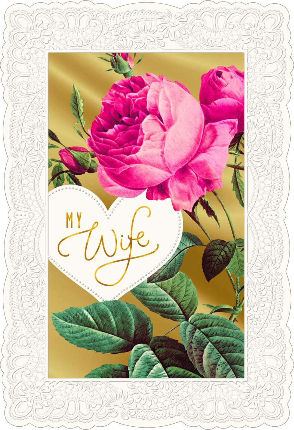 Grateful for You Valentine's Day Card for Wife