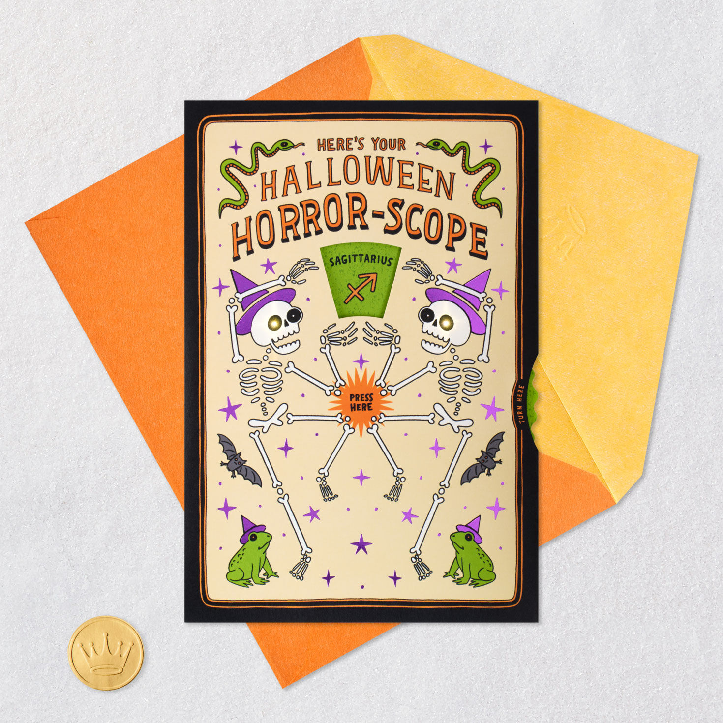 Horror-Scope Spinner Funny Halloween Card With Sound and Light for only USD 8.99 | Hallmark