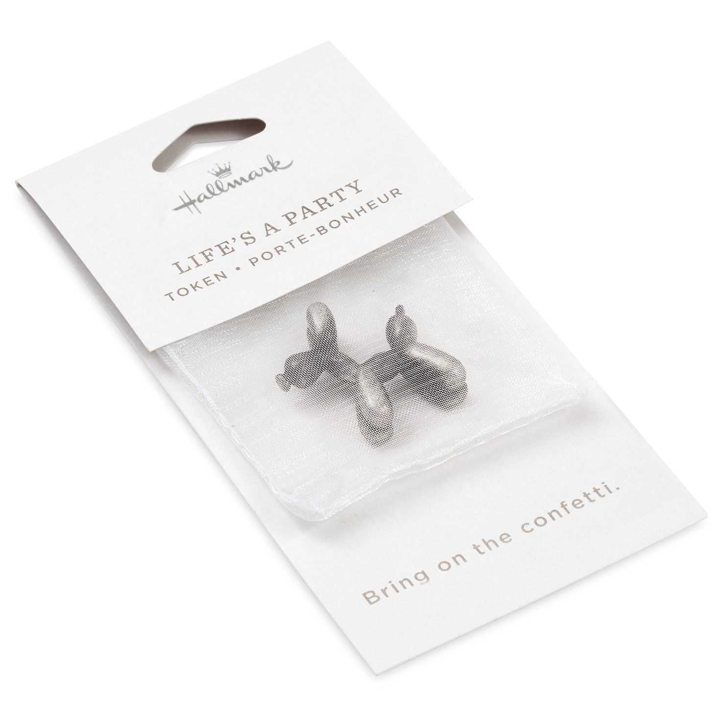 Balloon Dog-Shaped Silver Metal Pocket Token package image number 4