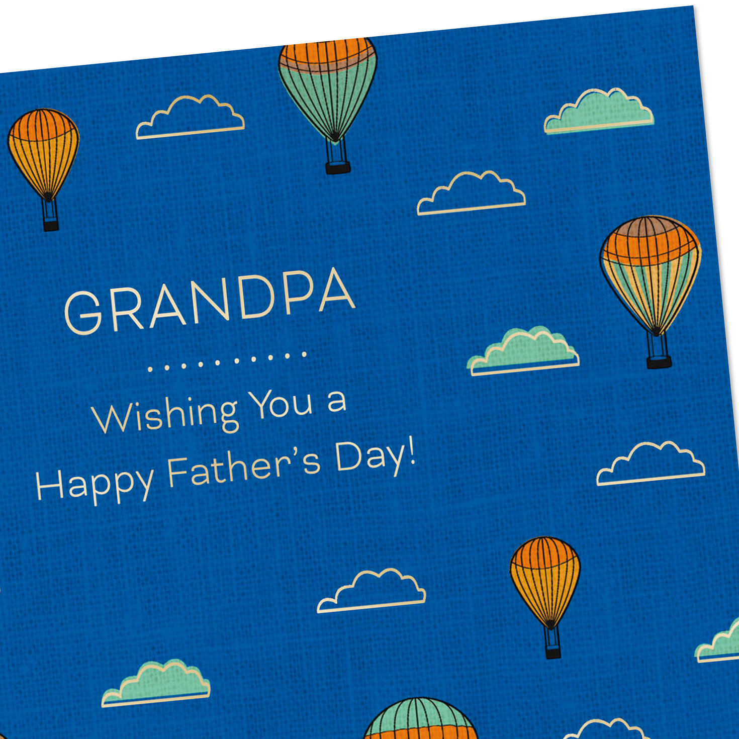 Hot Air Balloon Father's Day Card Card Cover Detail image number 4