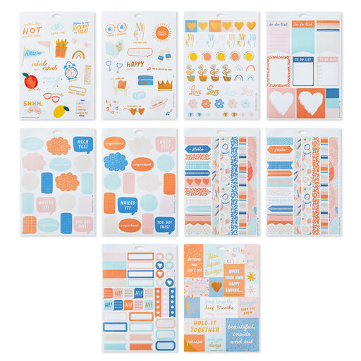 Pastel Designs and Mini Mantras Sticker Pad, 