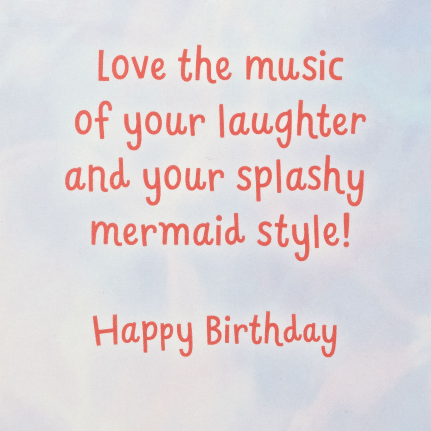 Disney The Little Mermaid Ariel Niece Birthday Card Sentiment image number 3
