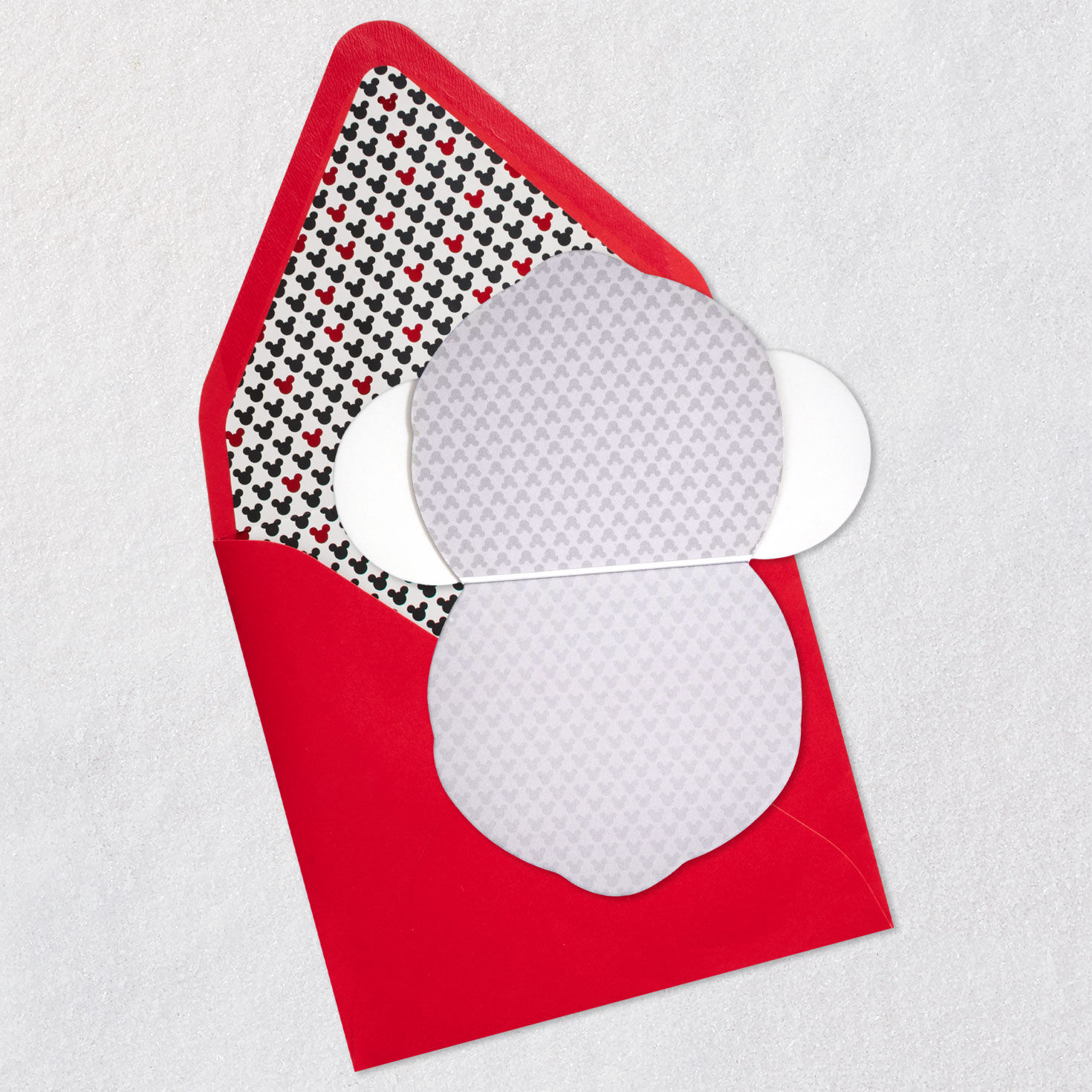 Disney Mickey Mouse Die-Cut Smiling Face Blank Card for only USD 9.59 | Hallmark