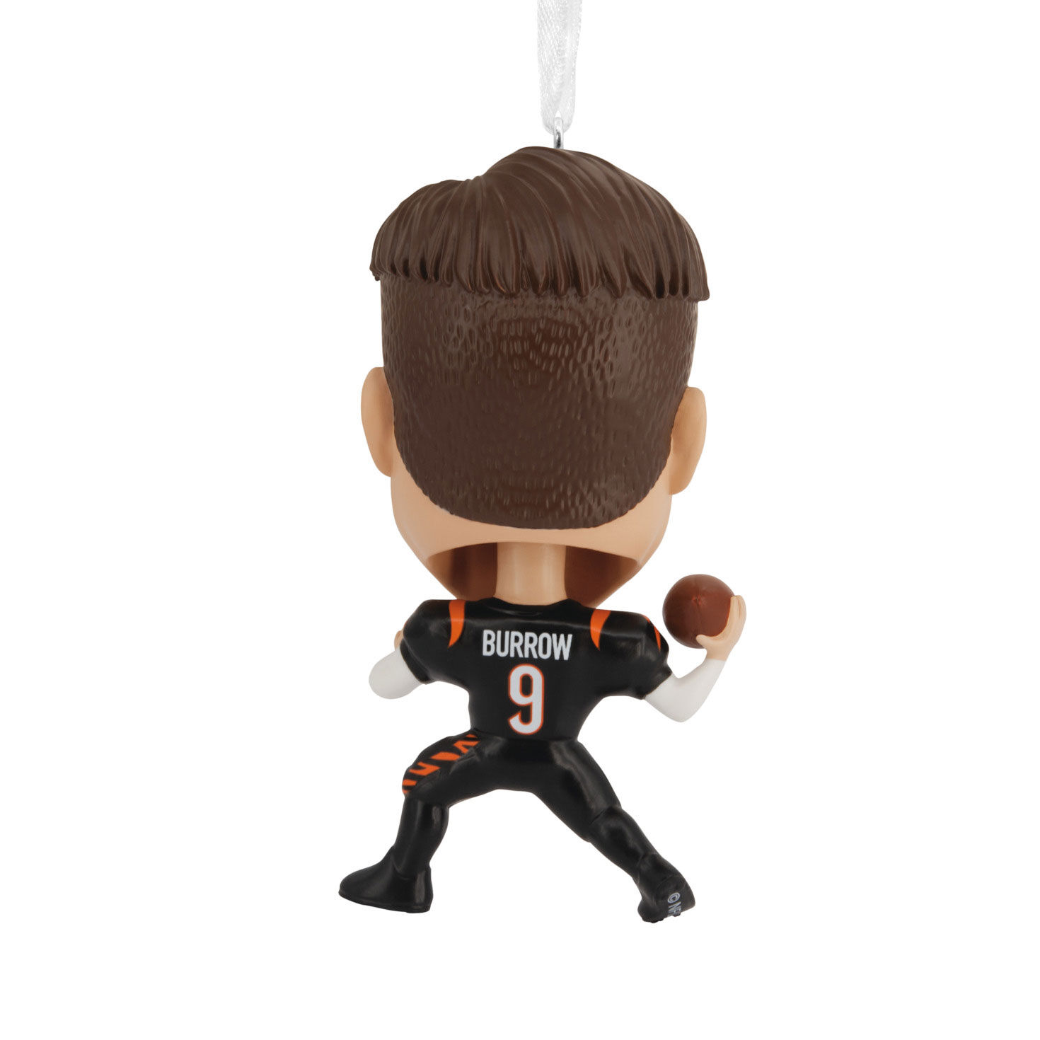 Joe Burrow Bobblehead Christmas Ornament back image number 5