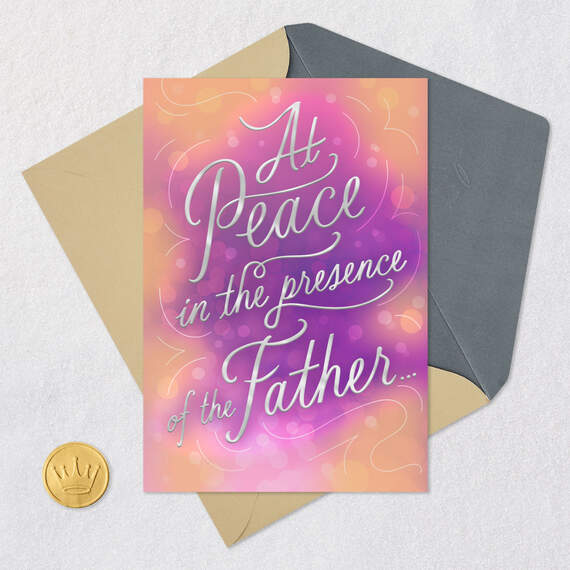 At Peace in the Presence of the Father Sympathy Card, , large image number 6