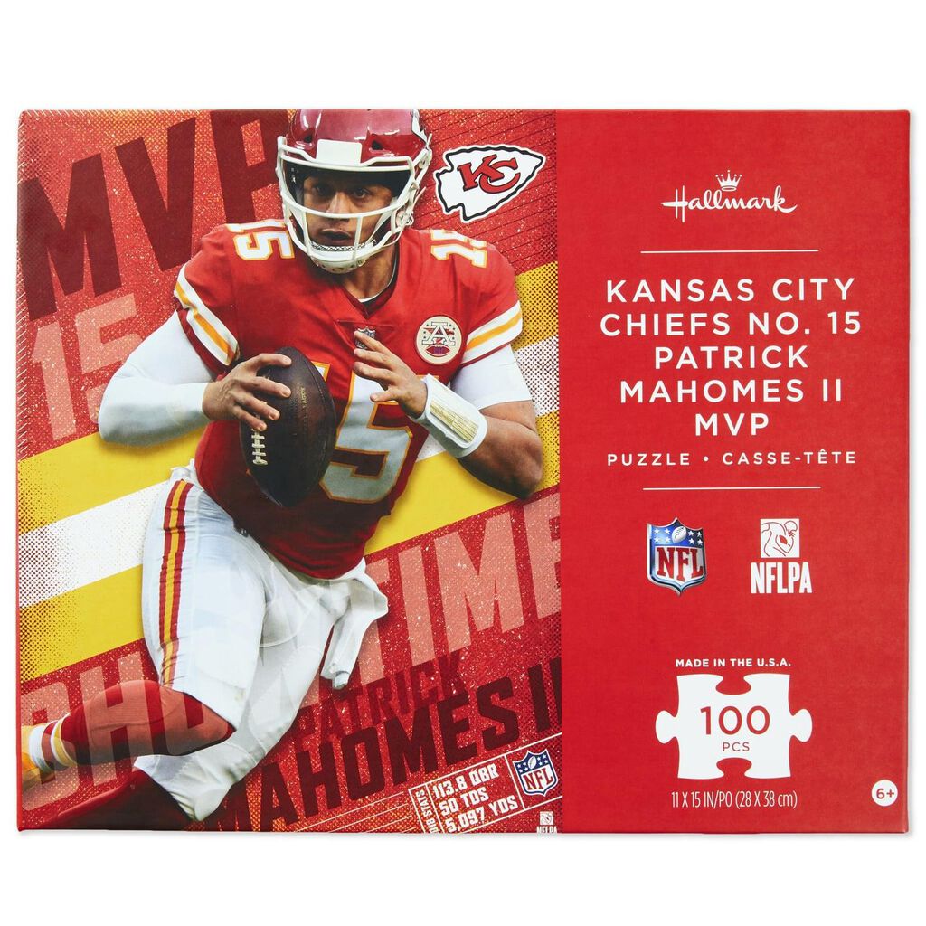 Patrick Mahomes Ii Kansas City Chiefs 100 Piece Puzzle Puzzles
