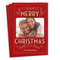 Vintage Lettering Flat Christmas Photo Card, , large image number 1