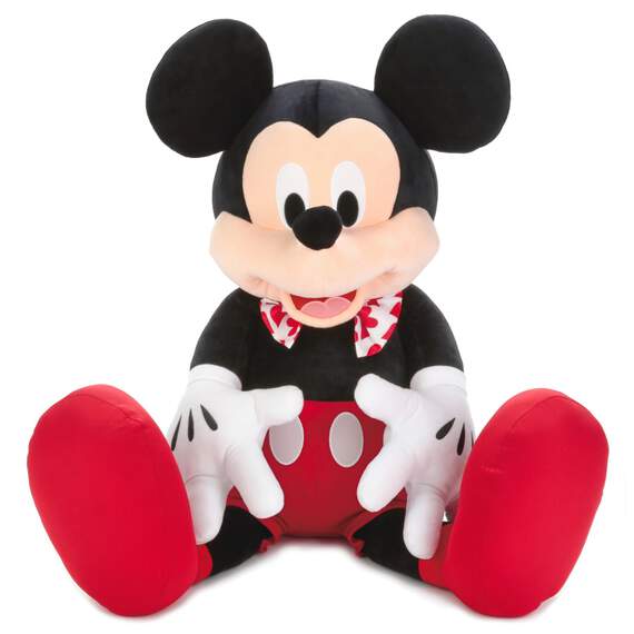 Disney Valentine Mickey Mouse Jumbo Stuffed Animal, 41.5", , large image number 1