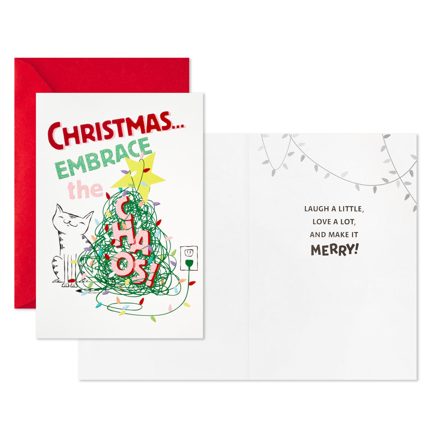 Embrace the Chaos Boxed Christmas Cards, Pack of 16 for only USD 15.49 | Hallmark