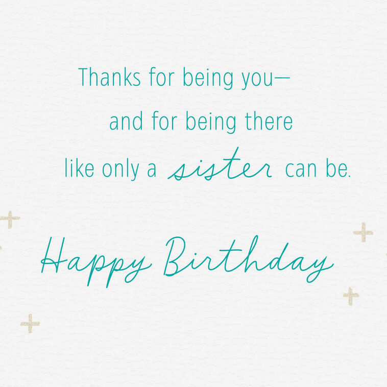 Love Being Sisters With You Birthday Card, , large image number 3