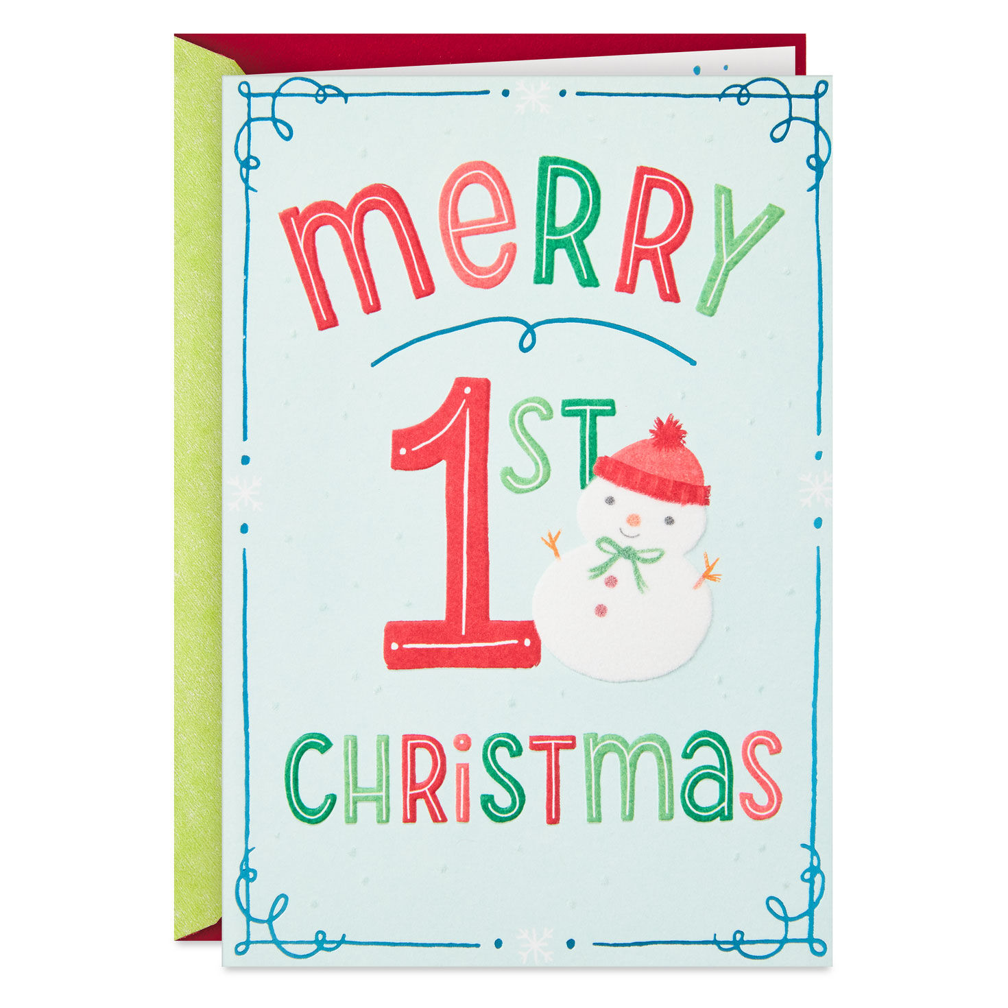 Cute Little Charmer Baby's First Christmas Card