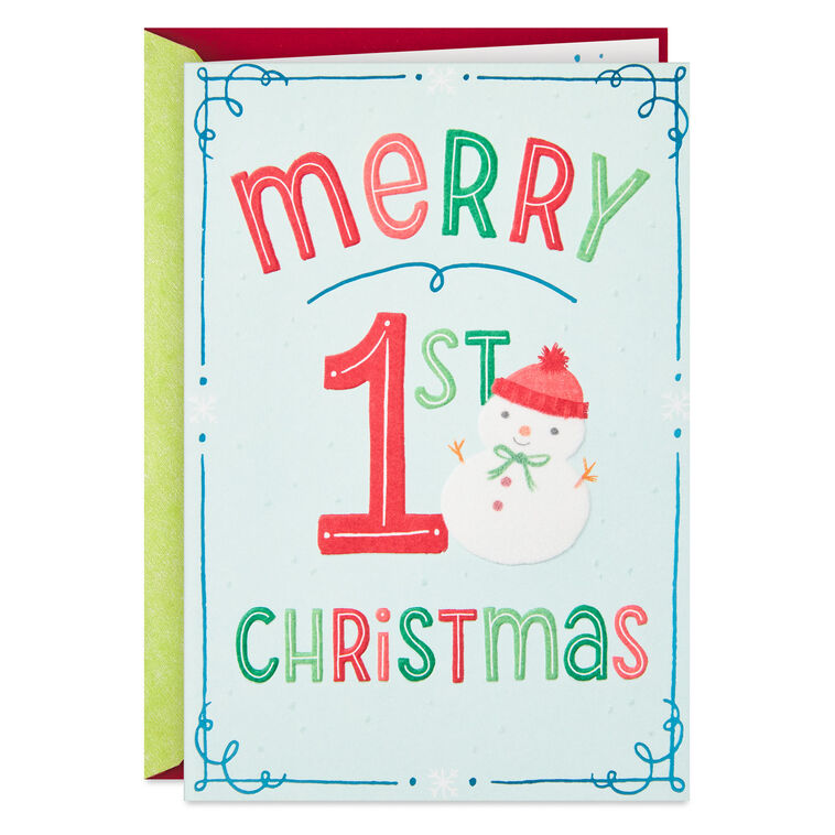 Cute Little Charmer Baby's First Christmas Card