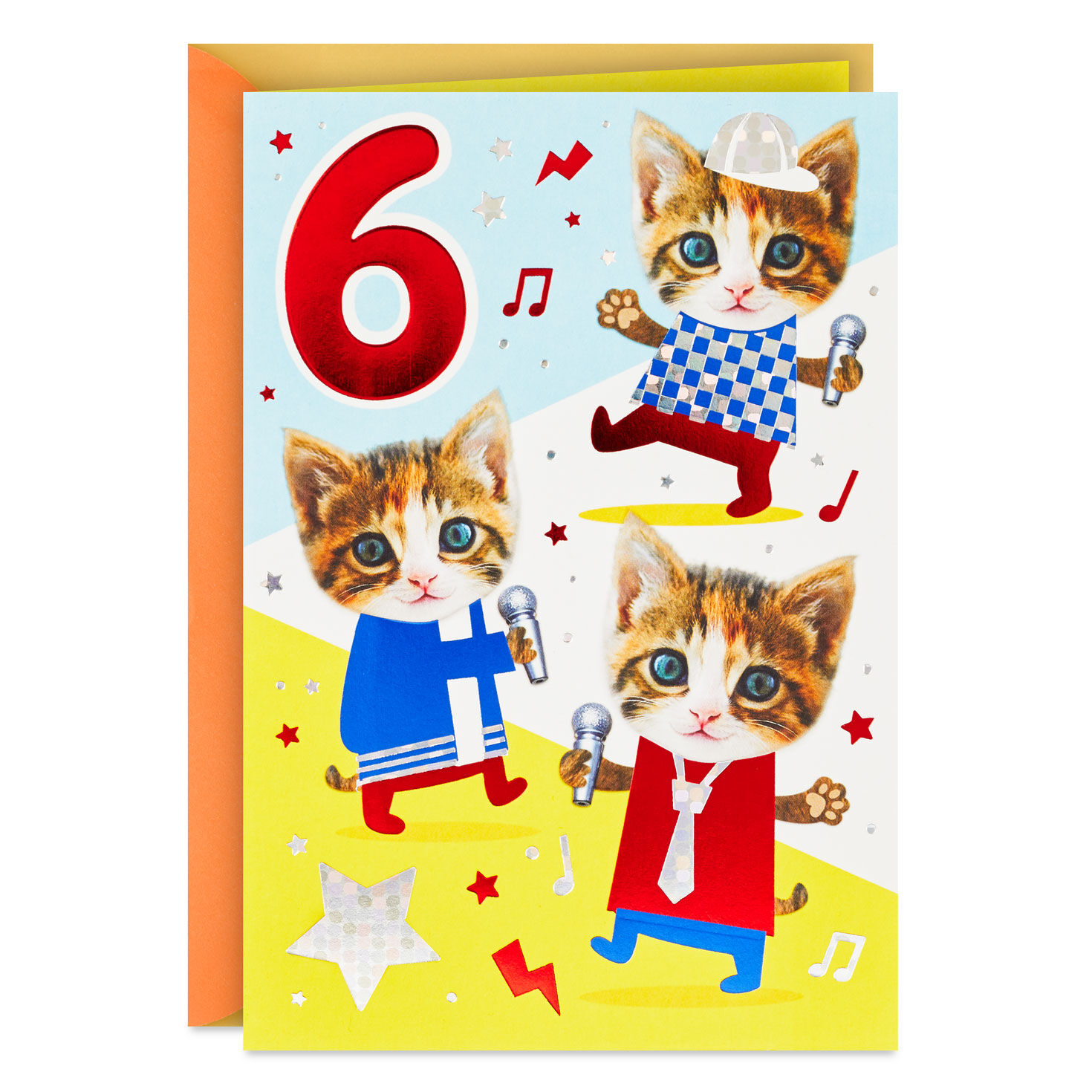 Sweet Beats for a Cool Cat 6th Birthday Card for only USD 4.99 | Hallmark