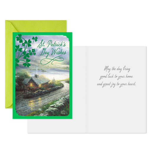 Thomas Kinkade Emerald Isle Cottage St. Patrick's Day Cards, Pack of 10, 
