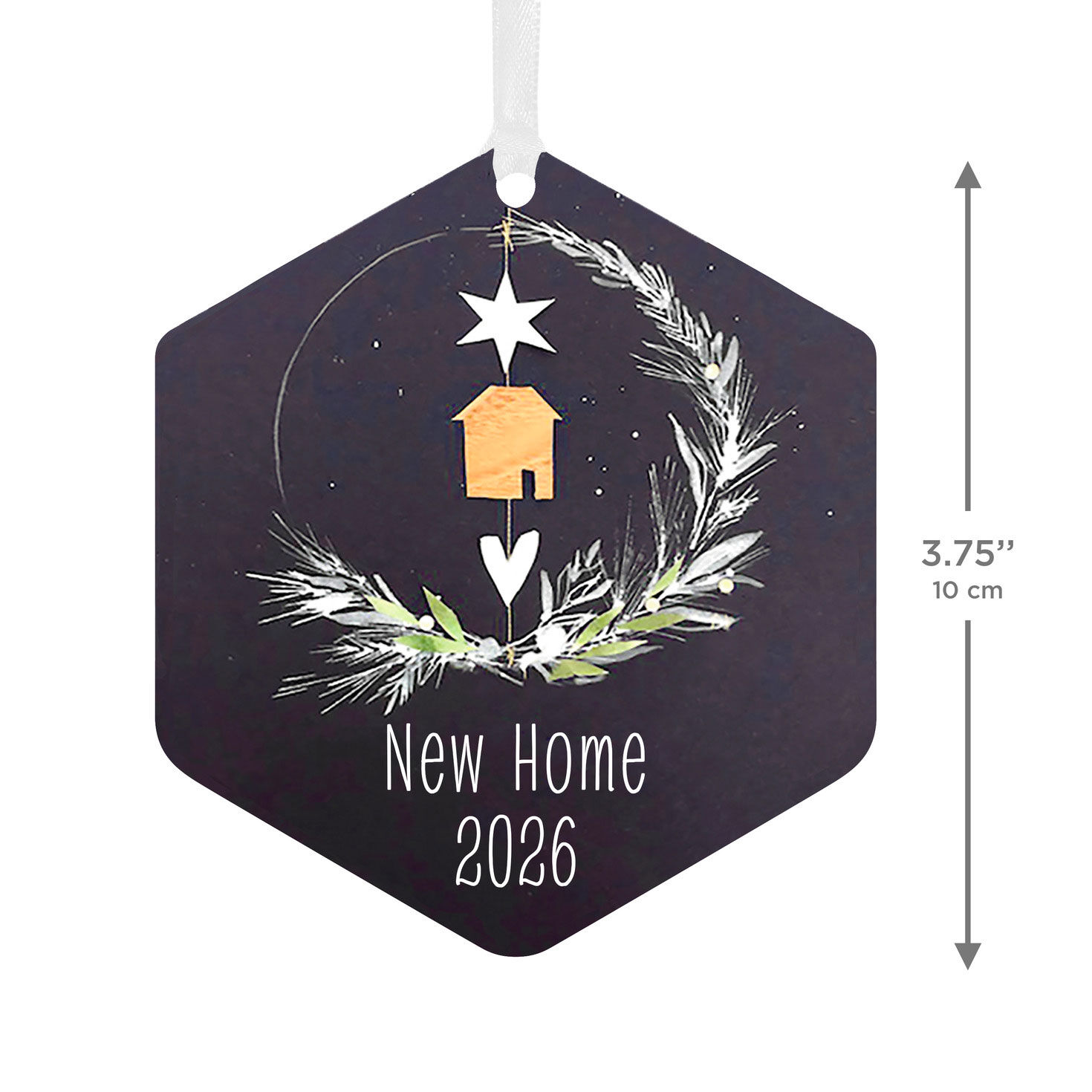 New Home Personalized Christmas Ornament measurement image number 3