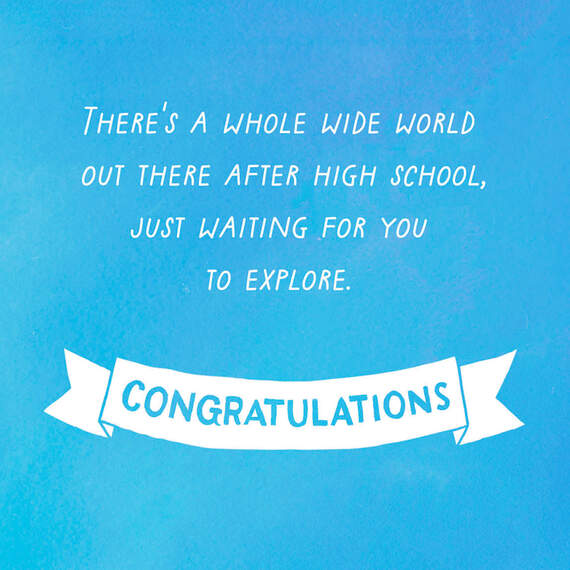 You're On Your Way High School Graduation Card, , large image number 2
